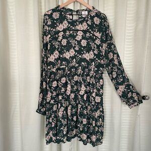 Knox Rose Green Cream Floral Dress